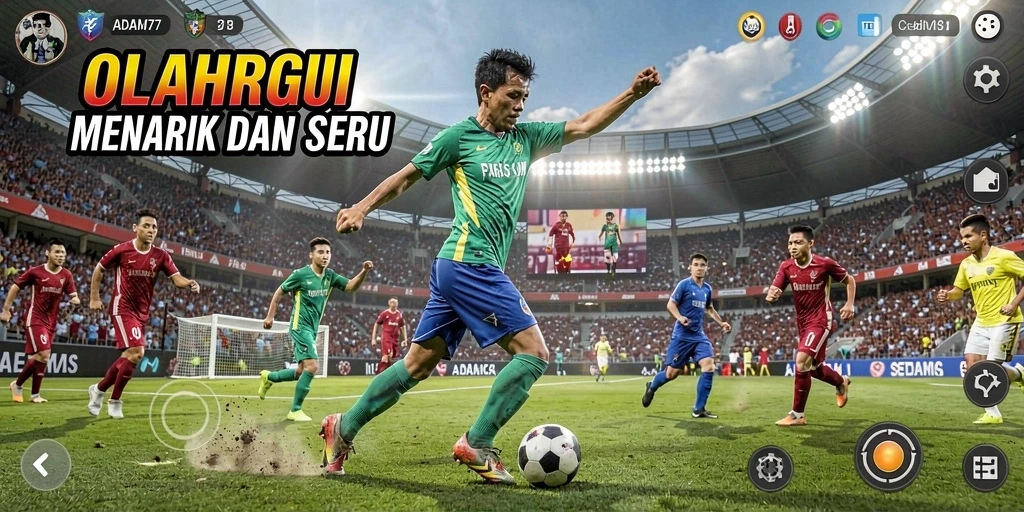 Gameplay seru ADAM77 dengan grafis menawan dan aksi kompetitif.