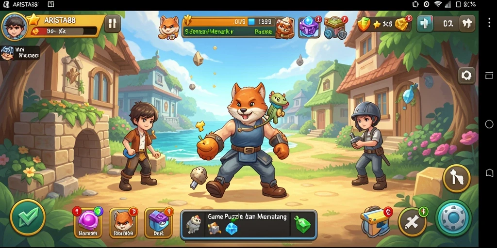 Tampilan gameplay ARISTA88 yang menantang dan mendebarkan