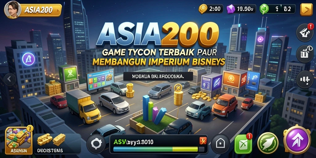 Tampilan gameplay <strong>ASIA200</strong> yang menarik dan mendalam dalam dunia Tycoon.