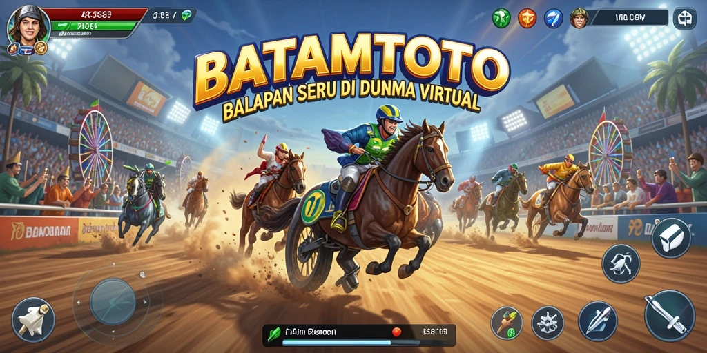 Tangkapan layar menunjukkan aksi balap seru di BATAMTOTO.