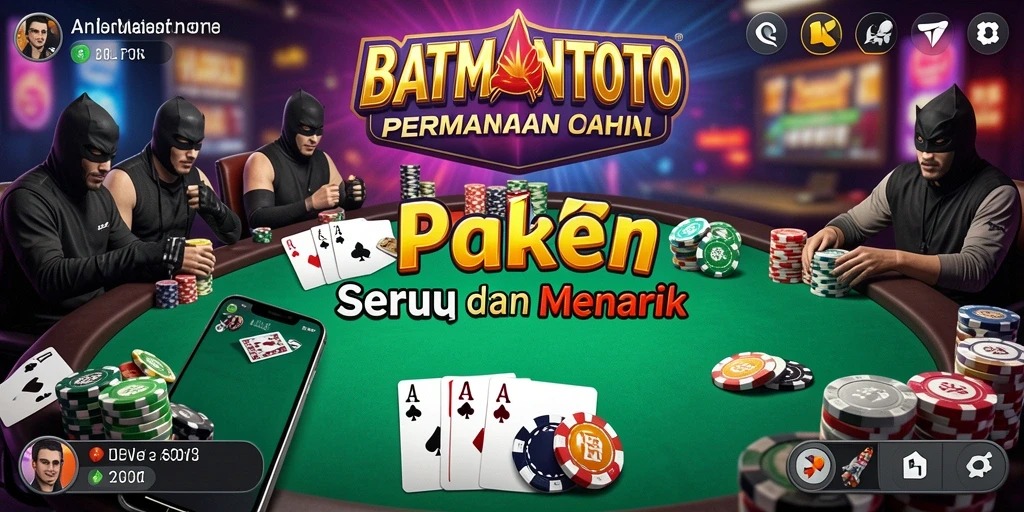 Tampilan menarik dari permainan poker di BATMANTOTO.