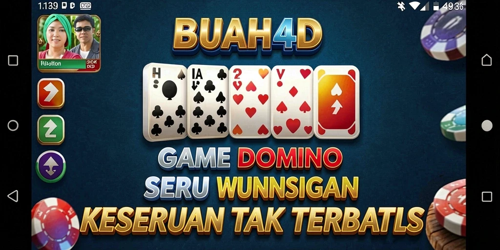 Tampilan gameplay Domino yang menarik dan interaktif di BUAH4D.