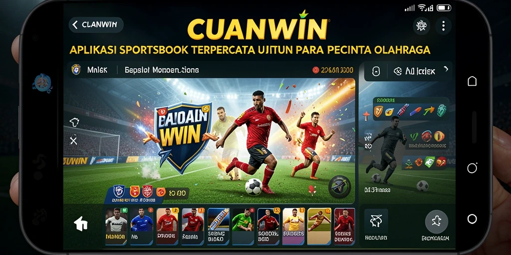 Tampilan gameplay Sportsbook yang menarik dan informatif.