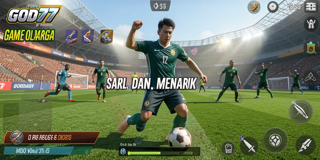 Tampilan gameplay <strong>GOD77</strong> yang mendebarkan dalam pertandingan olahraga.