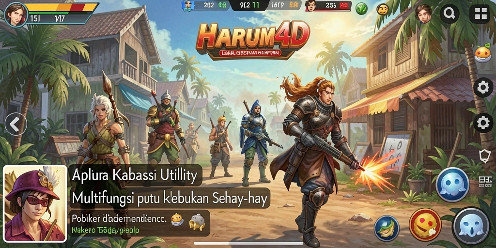 Tampilan antarmuka aplikasi HARUM4D yang modern dan user-friendly.