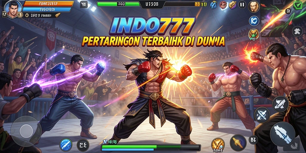 Tampilan screenshot INDO777 yang menunjukkan pertarungan epik.