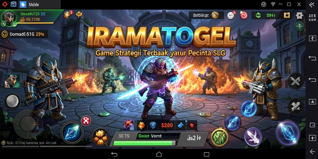 Tampilan gameplay menarik dari IRAMATOGEL dengan aksi strategis yang mendebarkan.