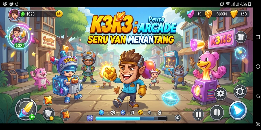 Tangkapan layar gameplay K3K3 yang menarik dan seru.