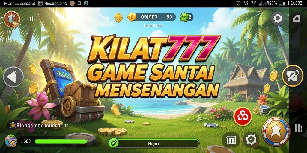 Tampilan gameplay KILAT777 yang seru dan penuh warna.
