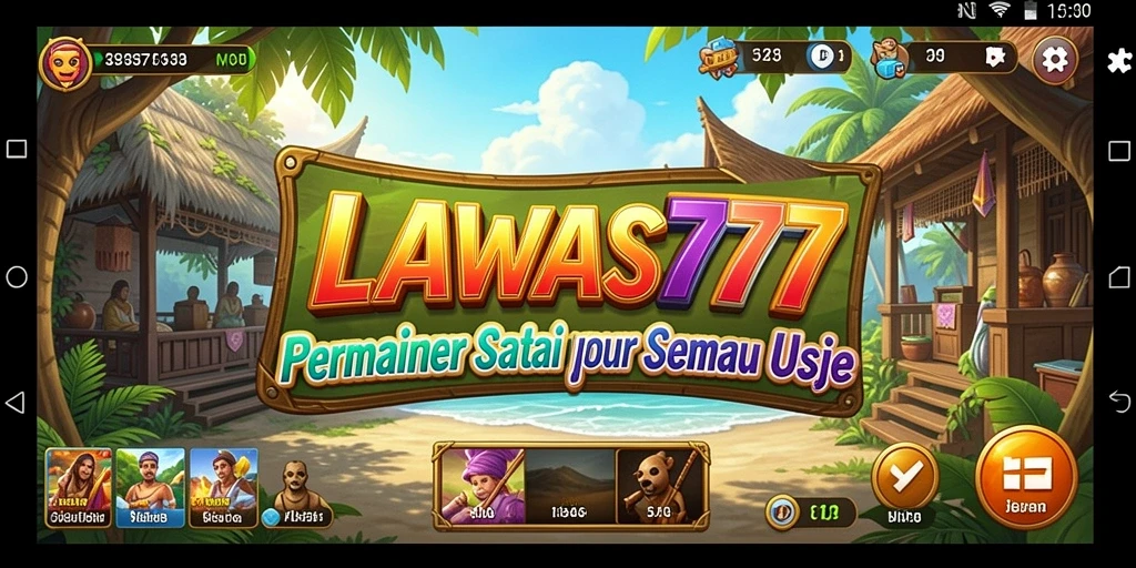 Tampilan gameplay santai dan menghibur pada LAWAS777.