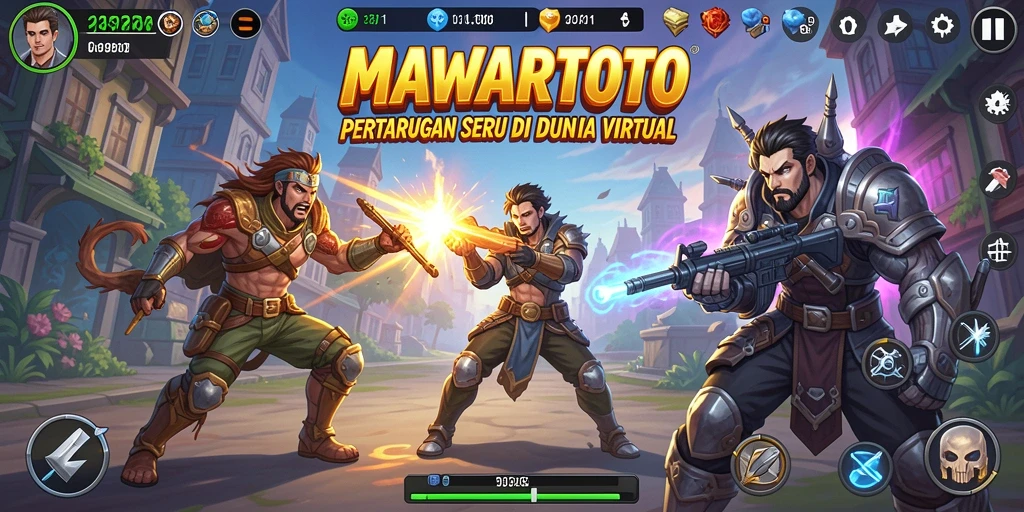 Screenshot dari gameplay MAWARTOTO yang menunjukkan pertarungan seru.