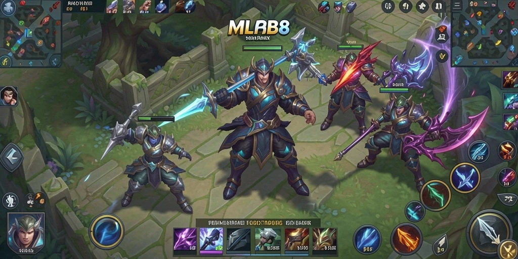 Tangkapan layar mendebarkan dari gameplay strategis di MLBB8.