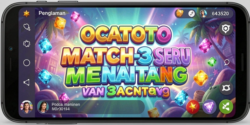 Screenshot utama menunjukkan gameplay menarik dalam OCATOTO.