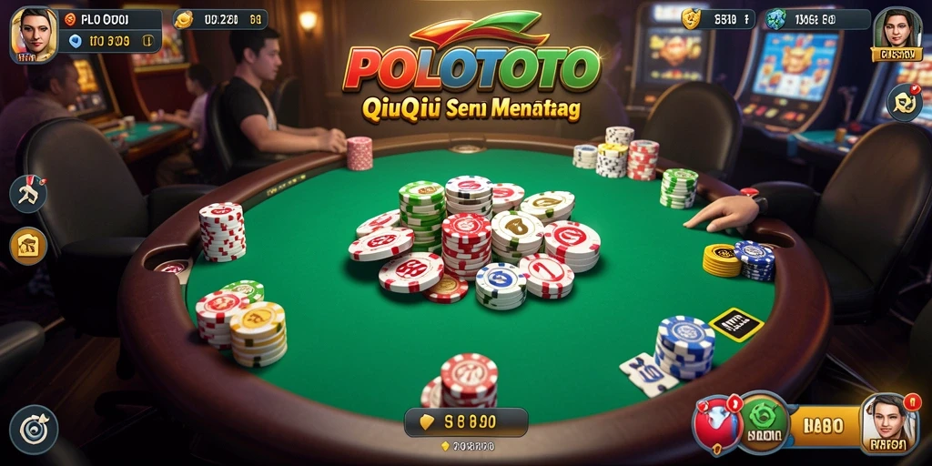 Gameplay menarik dalam POLOTOTO yang menampilkan aksi QiuQiu.