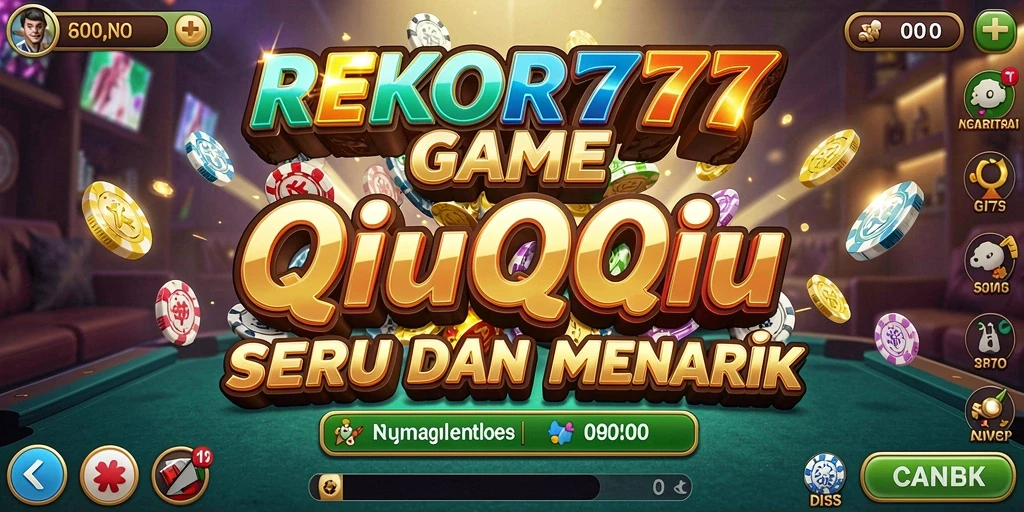 Tampilan gameplay QiuQiu yang seru dalam REKOR777.