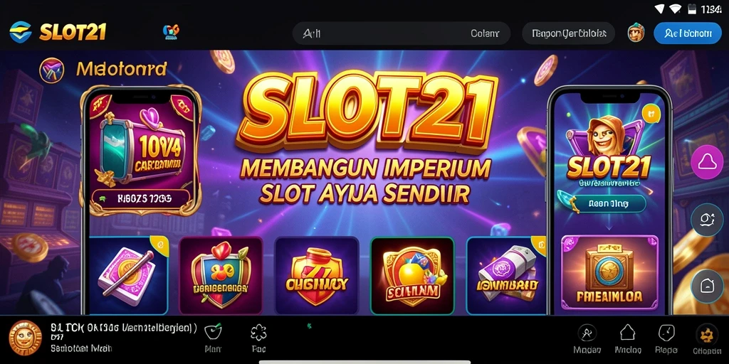 Tampilan menarik dari gameplay SLOT21 yang menampilkan mesin slot.
